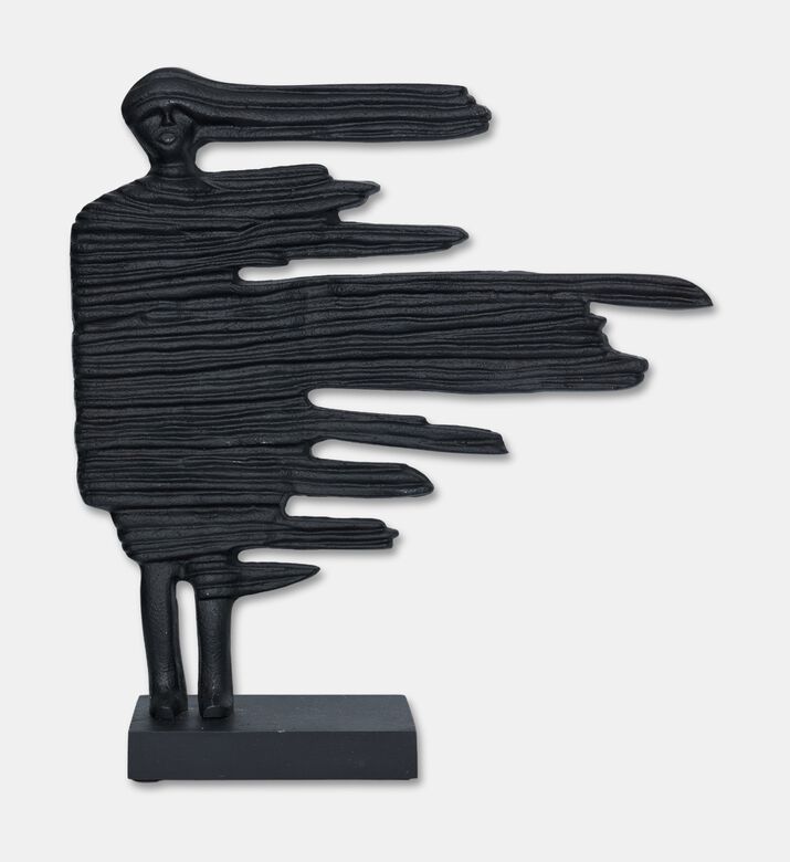 Home Deco and More Flowing Drape Figurine Sculpture, Black, L, Packshot View