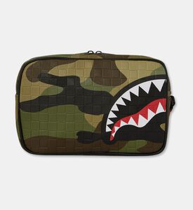 Sprayground Woodland Camo Checkered Toiletry Bag, Packshot View
