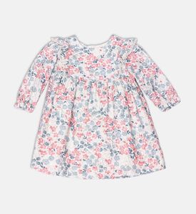 Floral-print Layered Top Dress