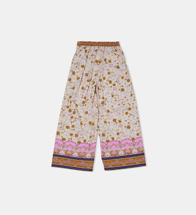 Somerset Printed Wide-leg Pants