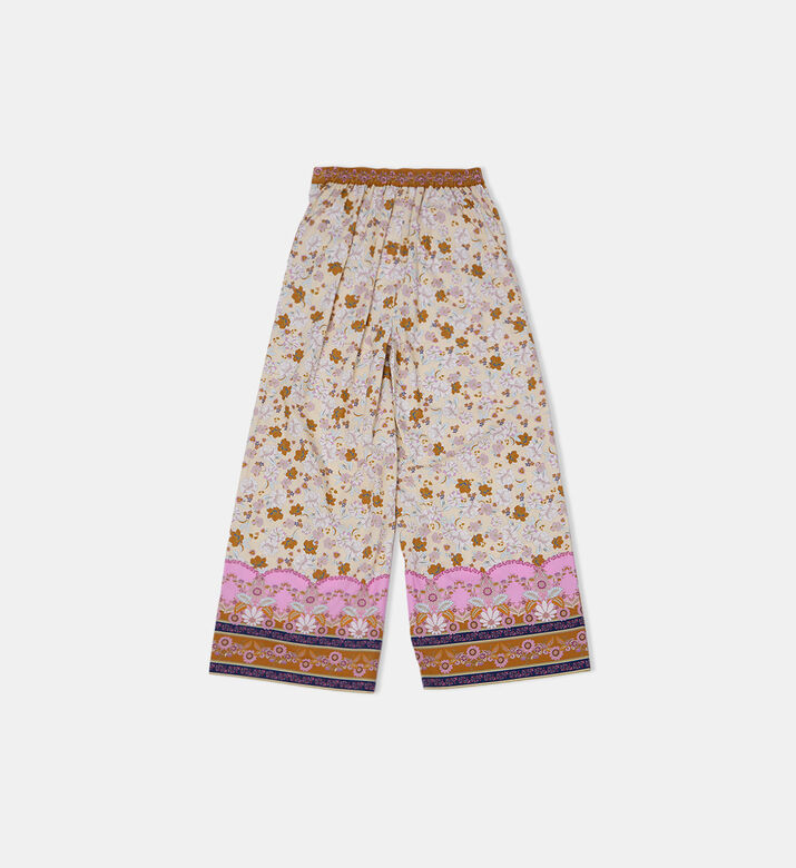 Somerset Printed Wide-leg Pants