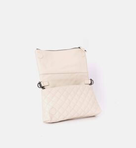 The Kooples All-over Skull Studs Quilted Crossbody Bag, Cream, Packshot View