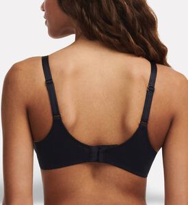 Chantelle Lace Underwire T-shirt Bra, Black, 105, E, Model View