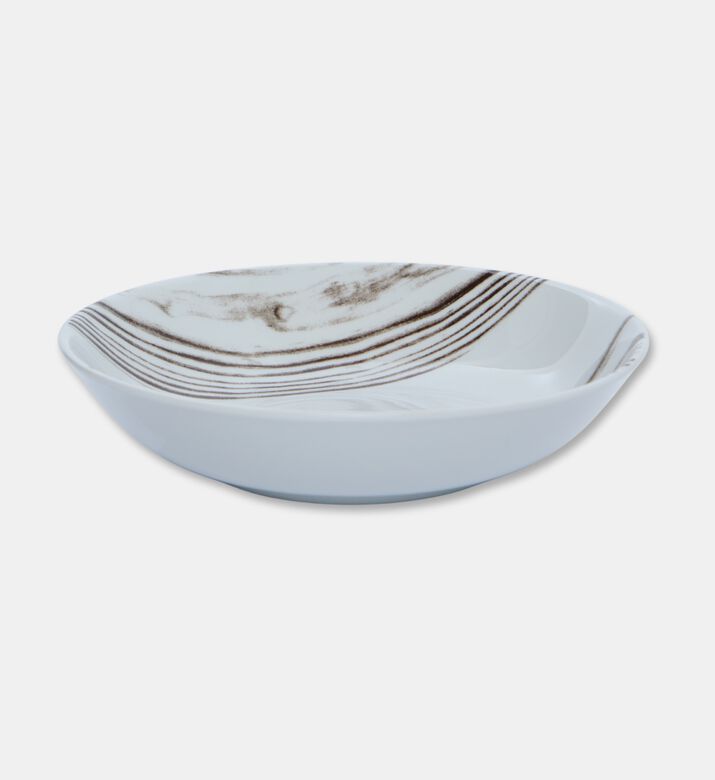 Spal Abstract Stripe Wood Soup Bowl, Packshot View