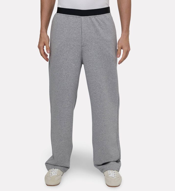 MM6 Elastic Waistband Wide-leg Pants, Model View