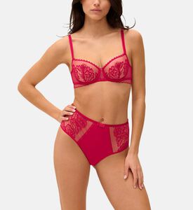 Floral Embroidered Retro-style High-waist Briefs Floral Embroidered Retro-style High-waist Briefs