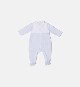 Tartine et Chocolat Ruffle Collar Round Neck Pajamas, Blue, 9m, Packshot View