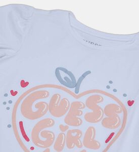 تيشيرت قصير الأكمام بطبعة شعار