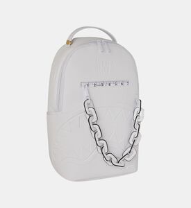 Sprayground Backpack White Leather Chain, Packshot View
