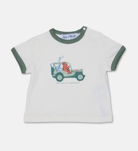 Tartine et Chocolat Printed Sporty T-shirt, Beige, 12m, Packshot View