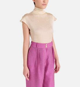 Savanna Sleeveless Knitted Fitted Bodysuit, Model View