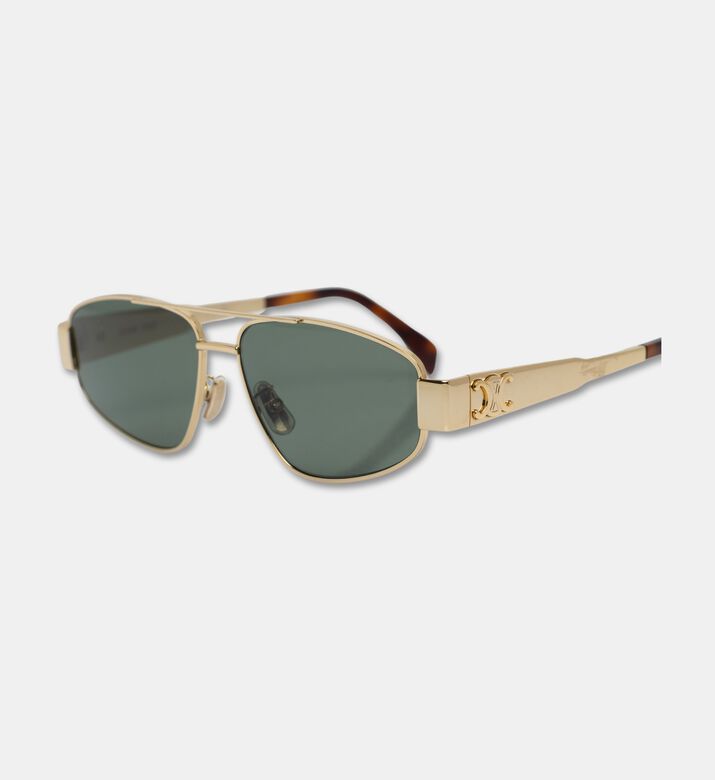 Celine Metal Oval Frame Sunglasses 54, Grey, Packshot View
