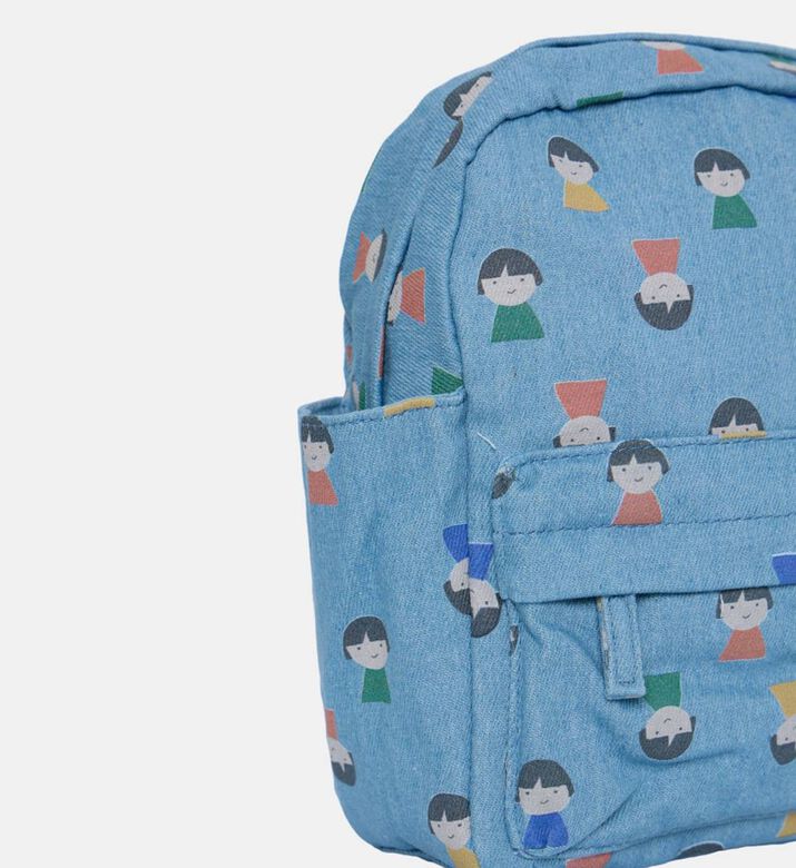 Bobo Choses All-over Face-print Zippered Backpack, Packshot View