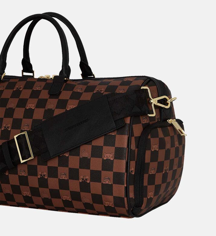 حقيبة دافل إمبيرور بنقشة مربعات