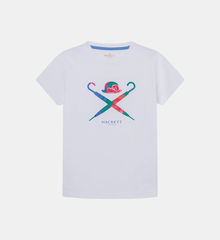 تيشيرت بشعار تروبيكال بقصة ضيق