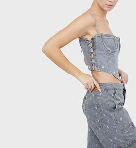 تدمير مشد الدنيم المتوترة