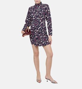 فستان مولي قصير بطبعة