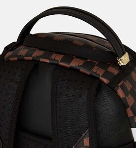 One Eye Brown Check Backpack