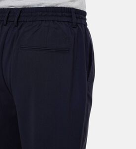 Les Deux Como Tapered Drawstring Trousers, Navy, 36-32, Model View