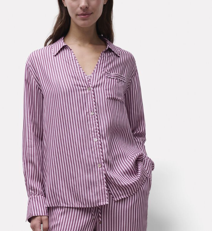 Chantelle Striped Button-down Pyjama Shirt, Model View