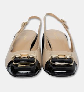 Baldinini Slingback Block-heel Cap-toe Pumps, Packshot View