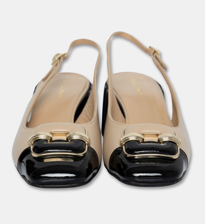 Baldinini Slingback Block-heel Cap-toe Pumps, Packshot View