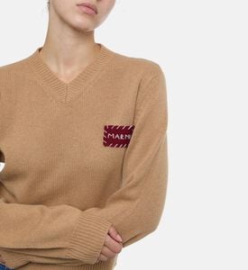 Puff Long-sleeve V-neck Sweater Puff Long-sleeve V-neck Sweater