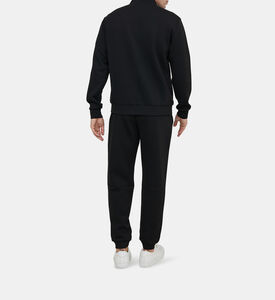 بدلة رياضية بياقة عالية برقعة لوغو