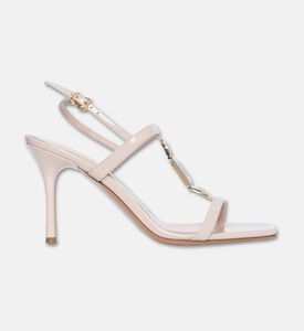 Albano Patent Leather Square-toe Sandals, Nude, Eu-36, Packshot View