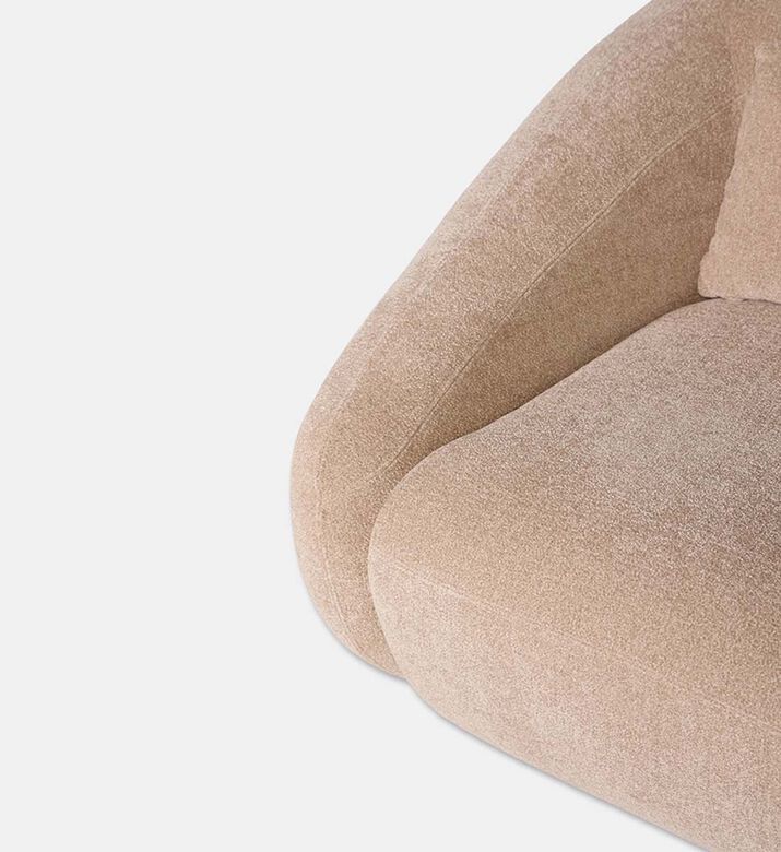 Home Deco and More Lola 1-seater Arm Chair, Beige, Packshot View