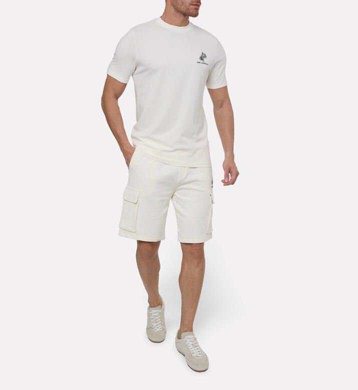 Karl Lagerfeld Jersey Cotton Sweatshorts, Model View