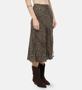 Zadig et Voltaire Leopard-print Flared Maxi Skirt, Model View