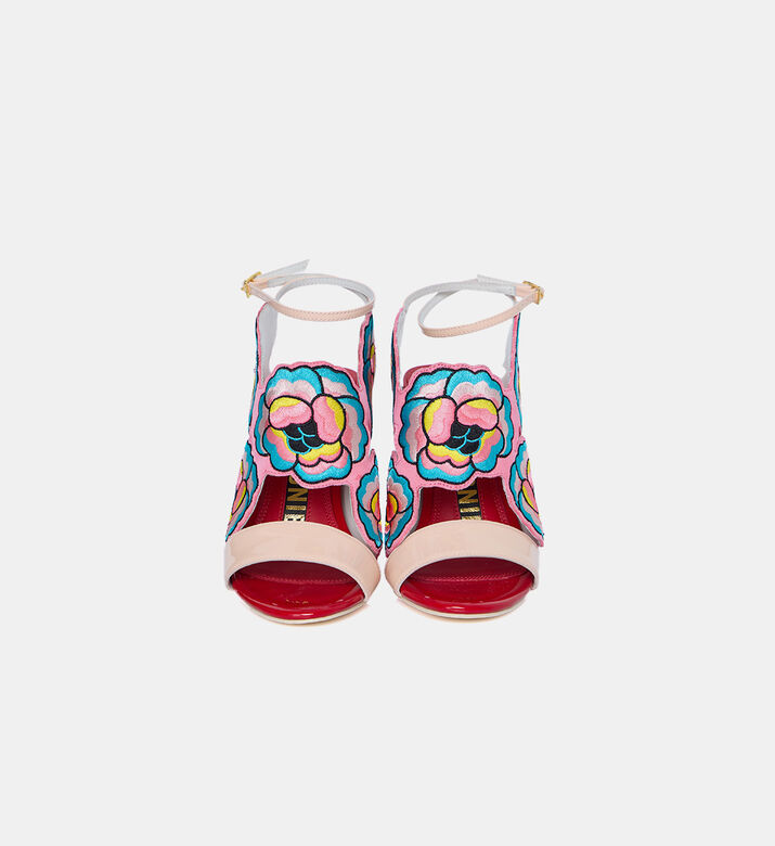 Frida Wide-heel Leather Sandals
