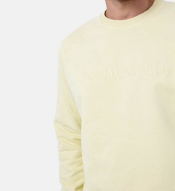 سويت شيرت ريمي مطرز بشعار سويت شيرت ريمي مطرز بشعار