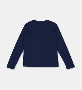 EA7 Logo Printed Sweatshirt, Navy, 12y, Packshot View