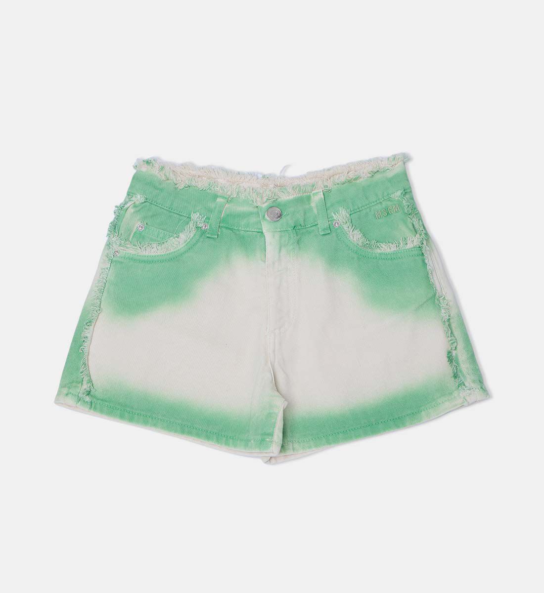 M S G M Airbrushed 5-pockets Denim Shorts | Galeries