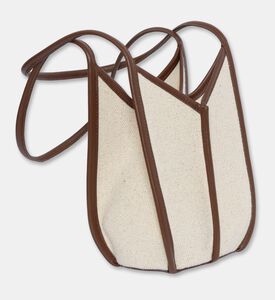 Hereu Canvas Paneling Bucket Shoulder Bag, Packshot View