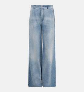 Five-pockets Wide Leg Denim Pants Five-pockets Wide Leg Denim Pants