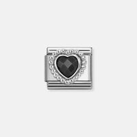 Composable Classic Link Silver Faceted Heart Charm