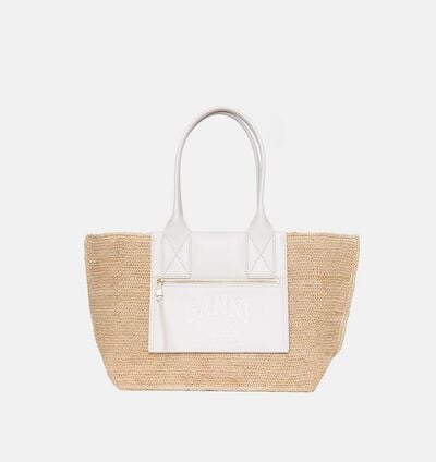 Raffia Medium Tote Bag