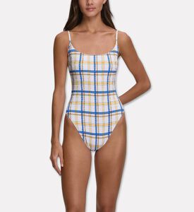 Polo by Ralph Lauren Scoop Neck One-piece Swimsuit, Model View