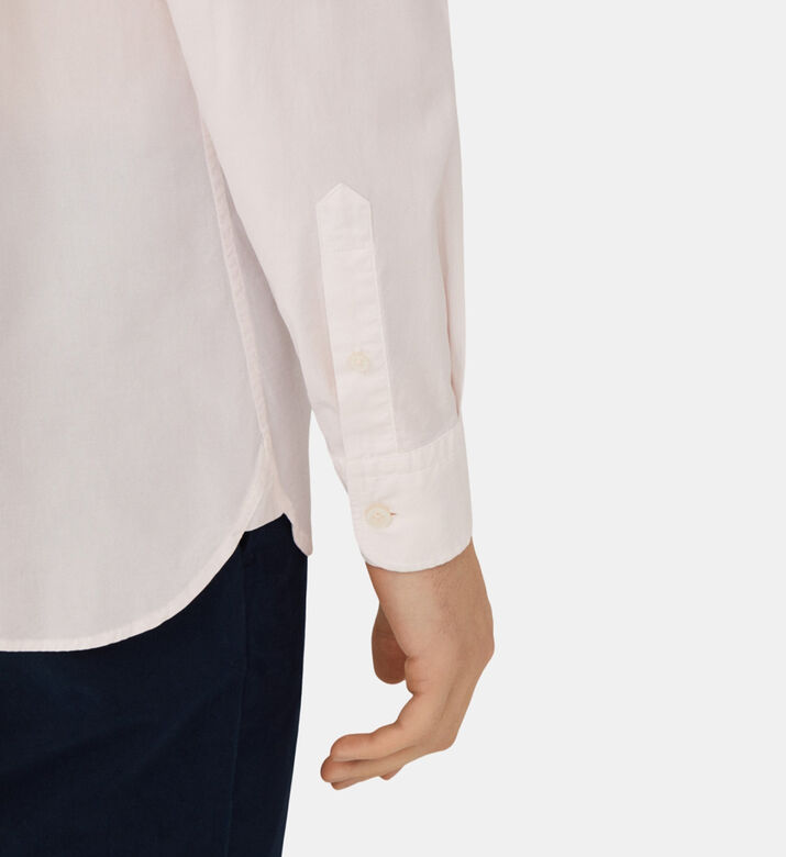 قميص بوبلين قطني مطاطي