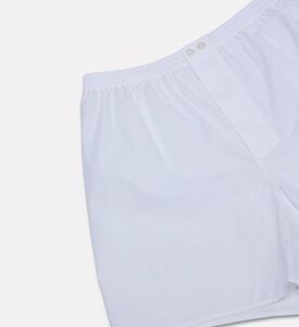 Zimmerli Of Switzerland Woven Cotton Boxer Shorts, White, S, Packshot View