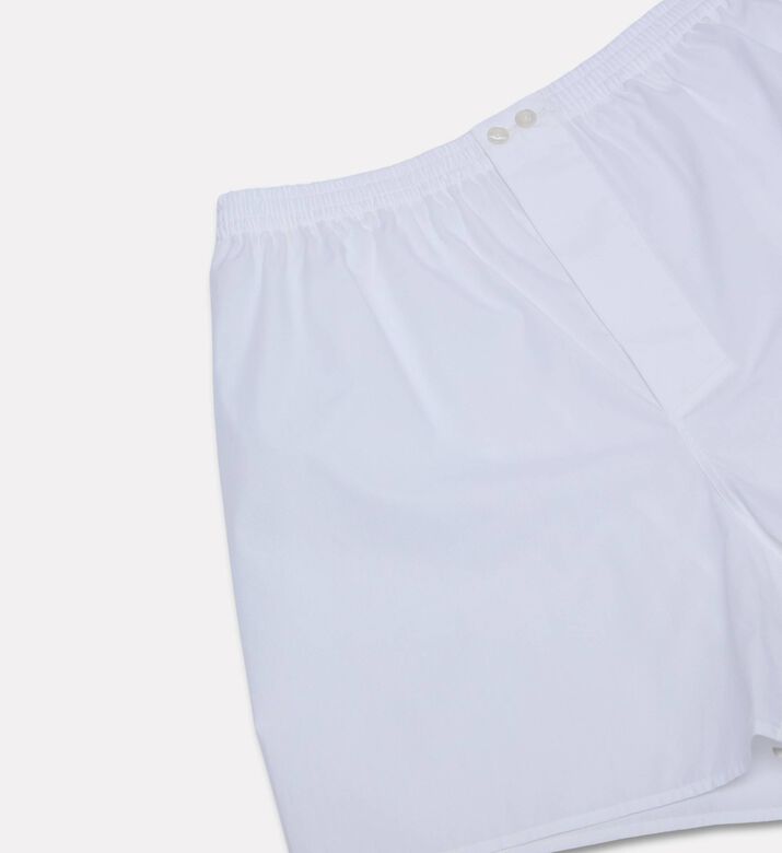 Zimmerli Of Switzerland Woven Cotton Boxer Shorts, White, S, Packshot View