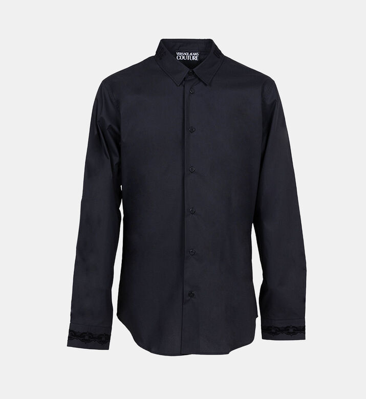 قميص بأساور بتصميم بطبعة سلسلة