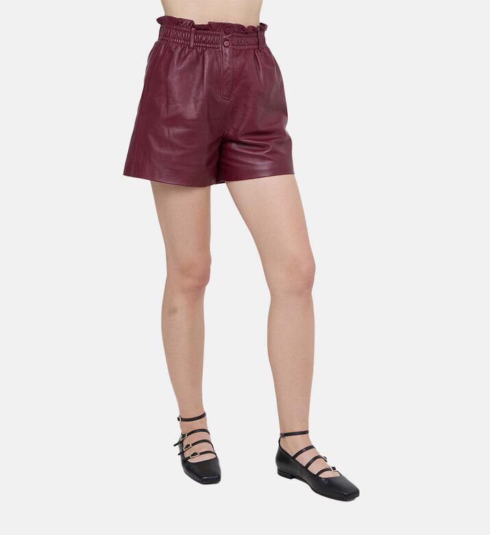 Aglae High-waist Leather Shorts Aglae High-waist Leather Shorts