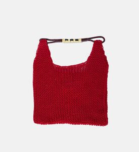 Open-knit Top Handle Bag