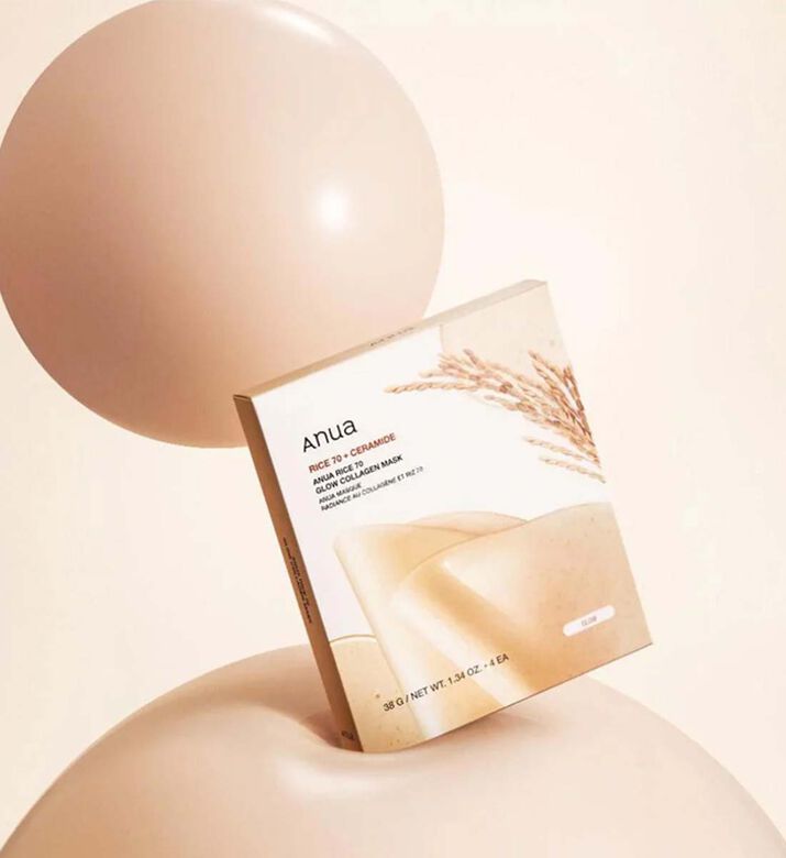 Anua Set Msk Rice 70 Glw Col.38x4, Packshot View