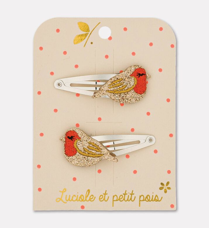 Luciole Et Petit Pois Clips Ruby Robin Pair, Packshot View