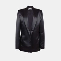 Bridal Satin Fitted Tailored Jacket